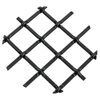 .5" Round Single Diamond Decorative Grille - Flat Black, 36" W x 48" L Sheet alt 5