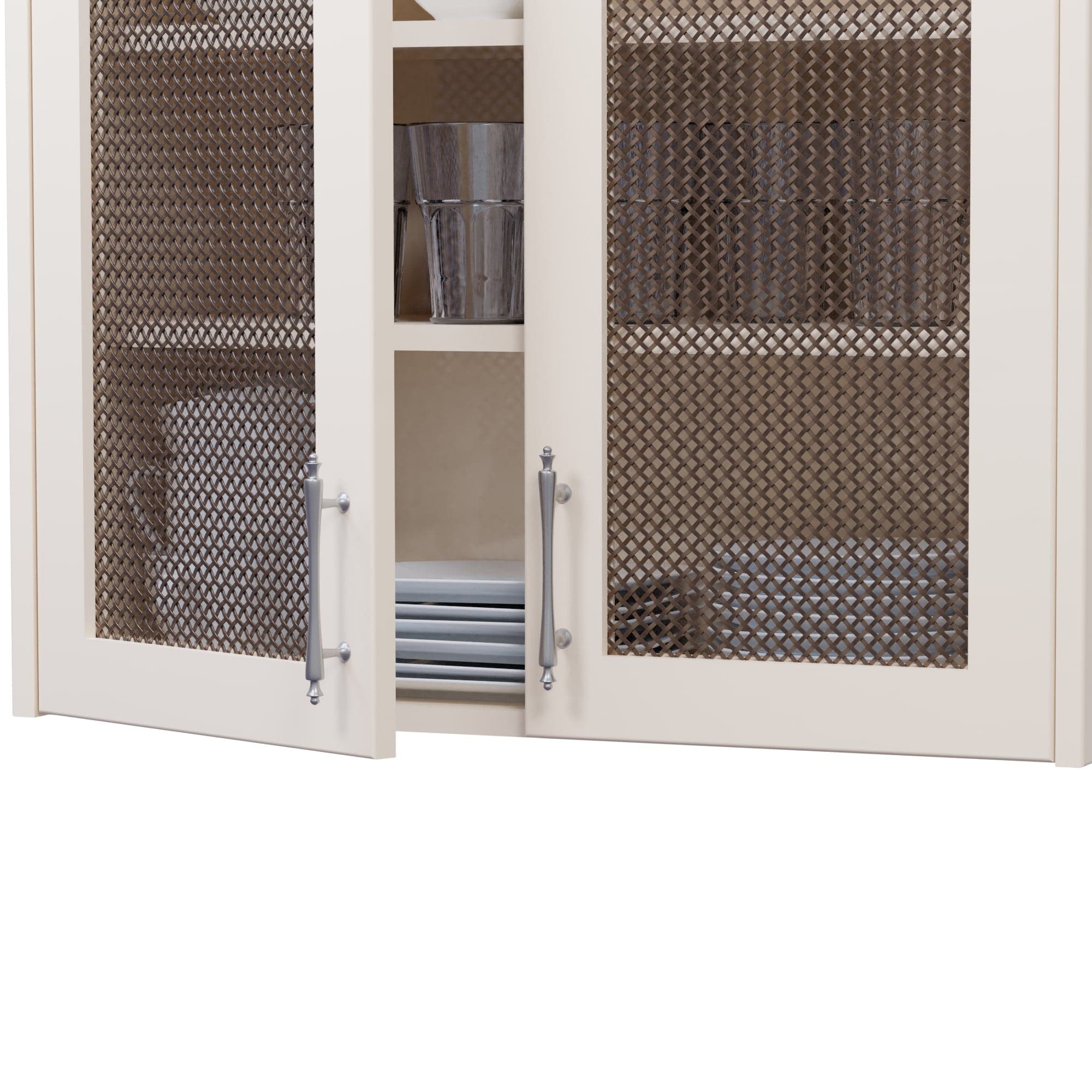 .375'' Single Flat Diamond Decorative Grille - Antique Brass, 36''W x 48''L Sheet alt 375