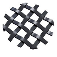 .375'' Single Flat Diamond Decorative Grille - Flat Black, 36''W x 48''L Sheet alt 375