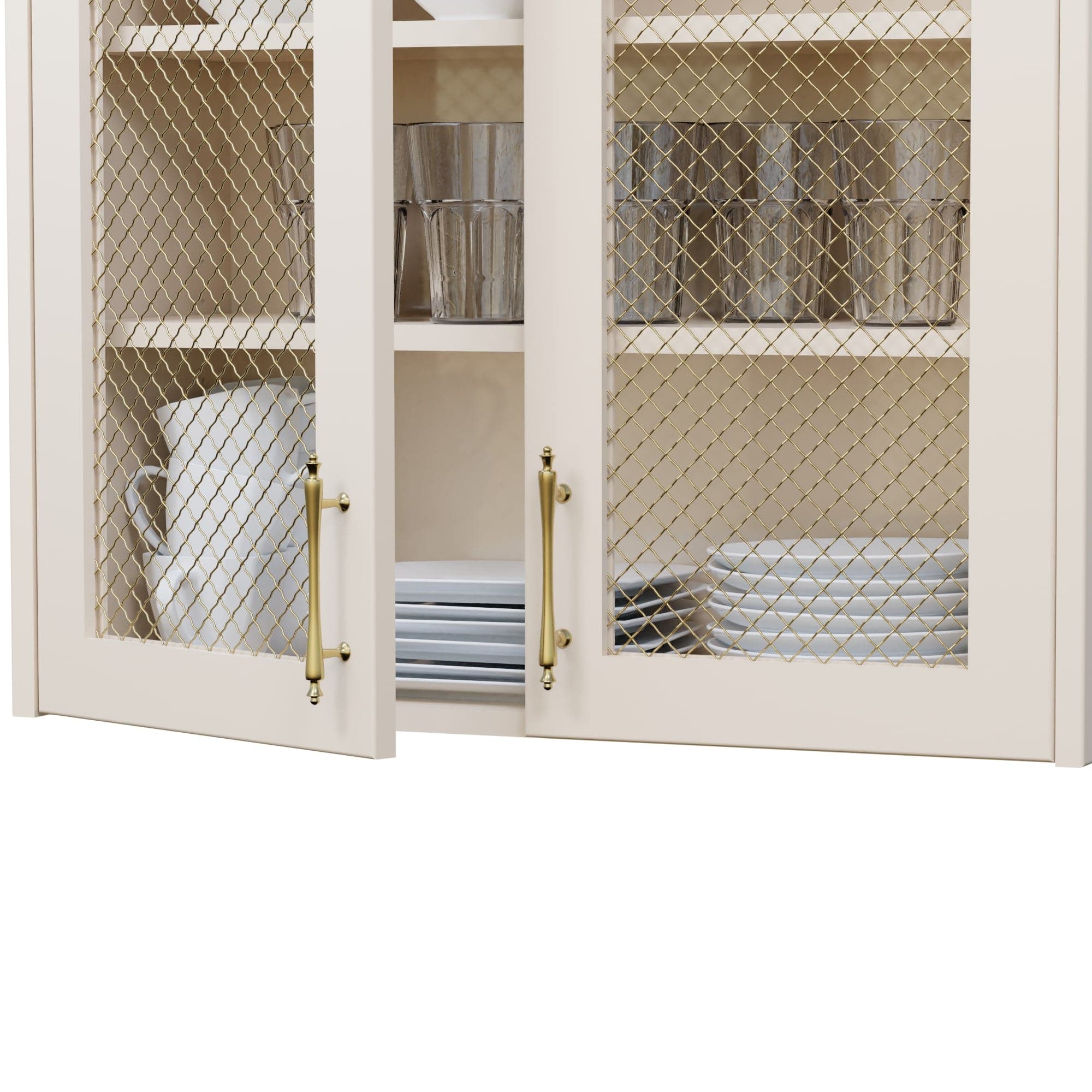 .75" Pressed Single Diamond Decorative Grille - Satin Brass, 36" W x 48" L Sheet alt 75