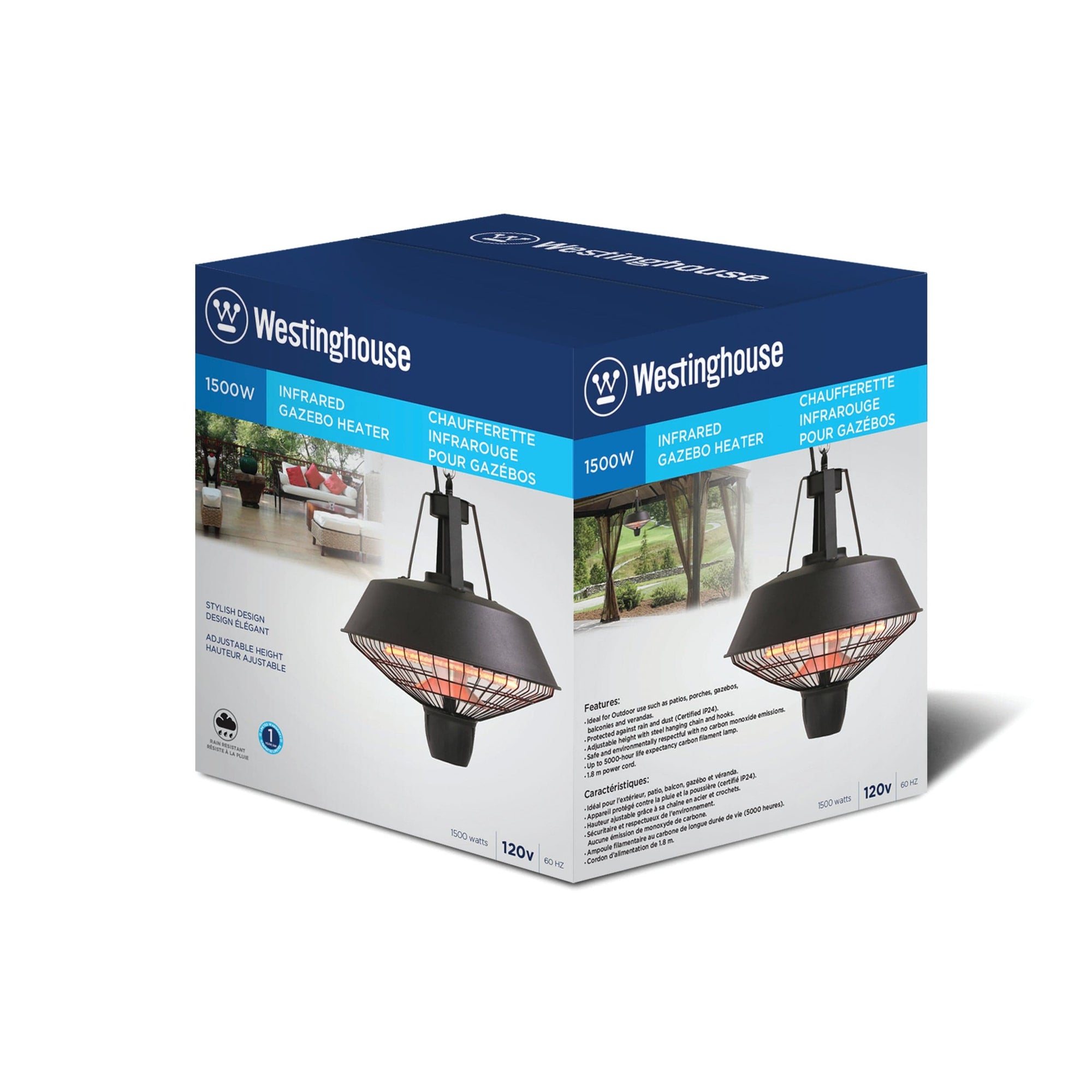 Westinghouse Infrared Electric Outdoor Heater - Hanging alt 0
