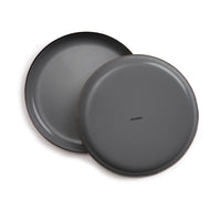 Enamel Salad Plate Set Slate Gray Indoor/Outdoor alt 0