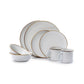 Enamel Deep Plate Set Eggshell Indoor/Outdoor alt 0