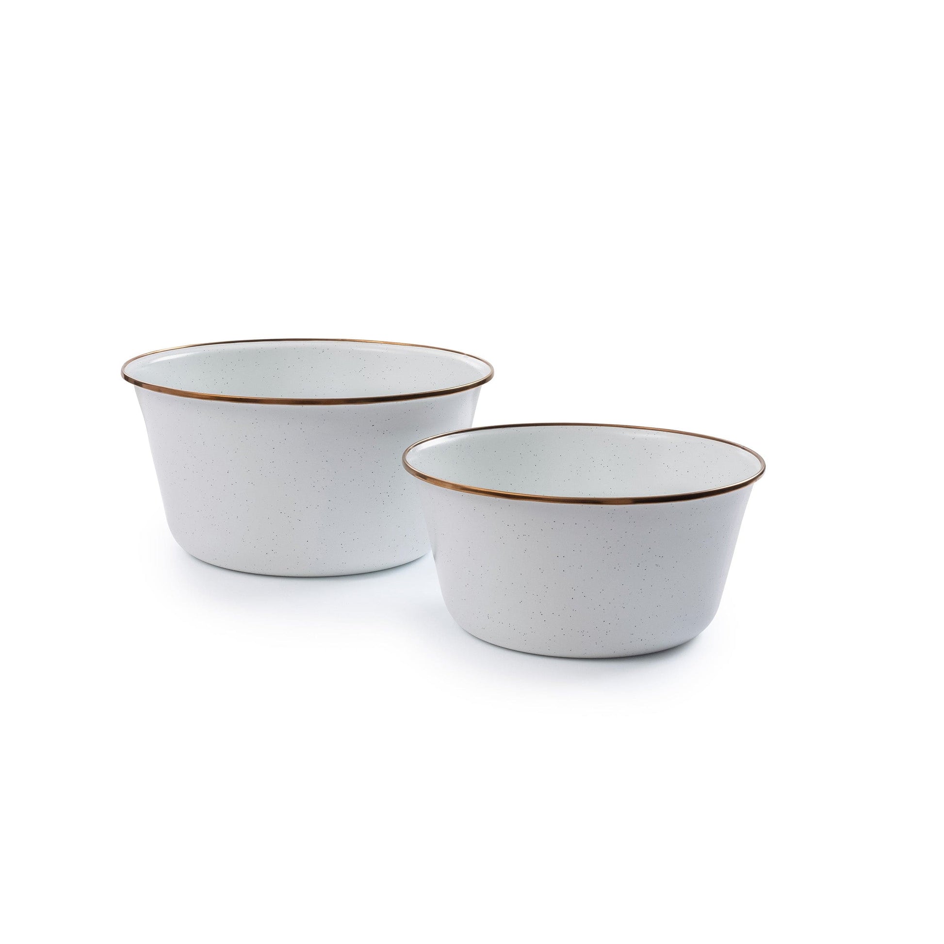 Enamel Mixing Bowl Set Eggshell Indoor/Outdoor alt 0