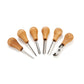 Wood Carving Palm Chisels - 6 Piece alt 0