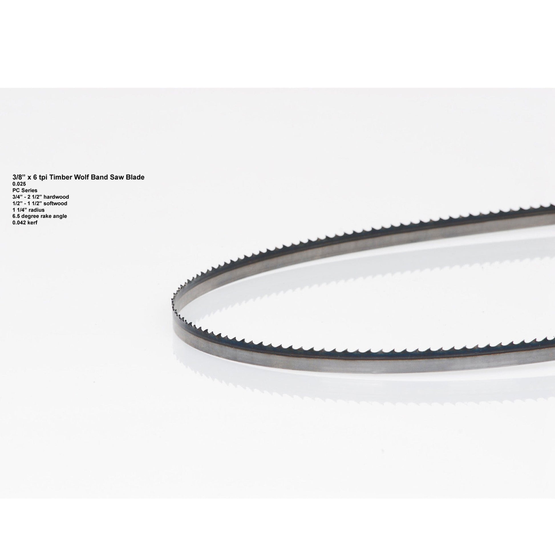 Bandsaw Blade - 131.5" x 3/8" x 6 TPI Positive Claw alt 5