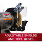 JBG-8W Shop Grinder with Grinding Wheel and Wire Wheel
