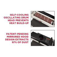 16" Oscillating Drum Sander with Stand - 1-1/2 HP 1 Ph 115V - JWDS-1632OSC