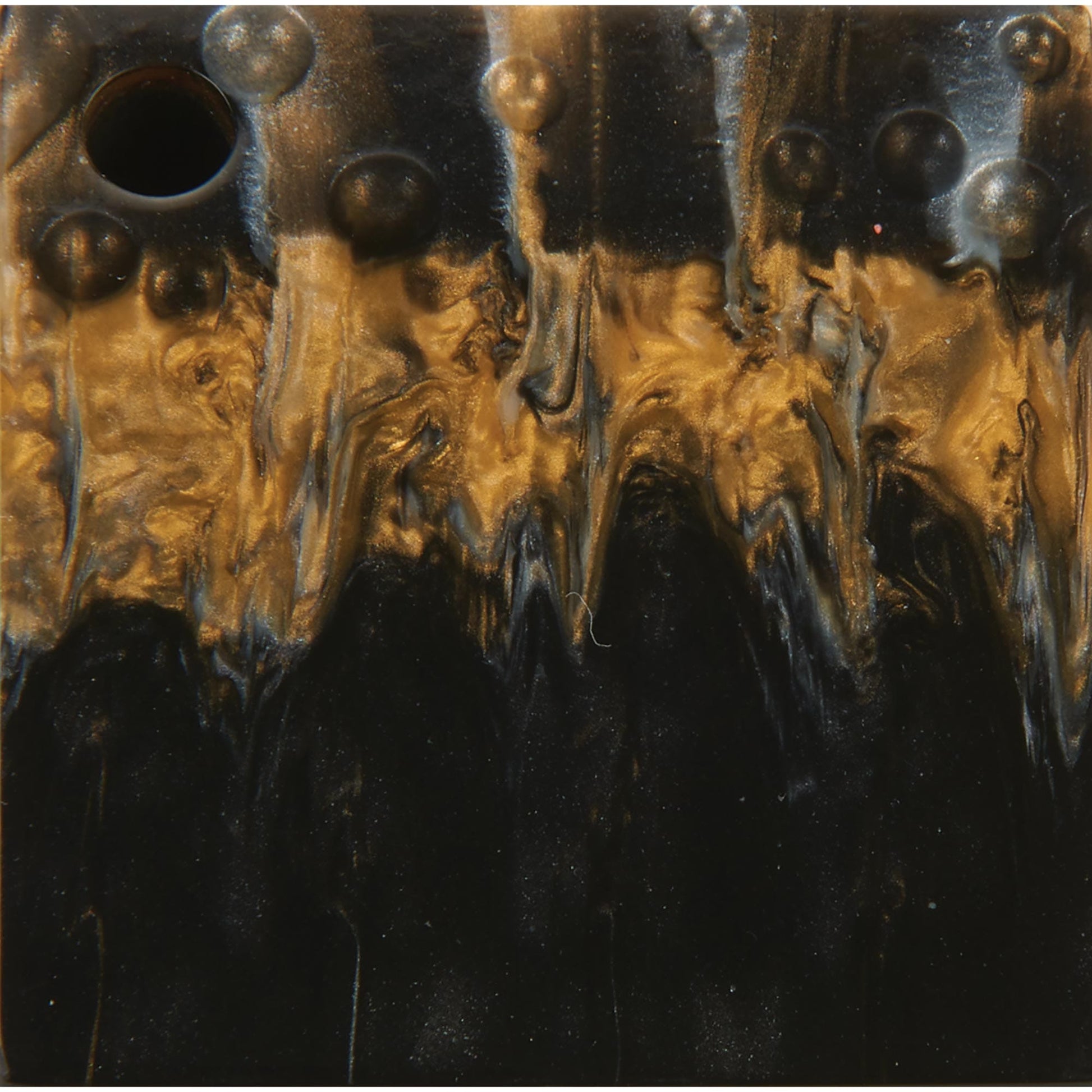 Poly Resin Knife Scales - 15/64" x 2" x 7" - Gold & Silver - Pair alt 0