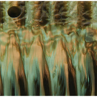 Poly Resin Knife Scales - 3/8" x 2" x 7" - Green Tortoise - Pair alt 0