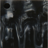 Poly Resin Knife Scales - 15/64" x 2" x 7" - Liquid Silver - Pair alt 0