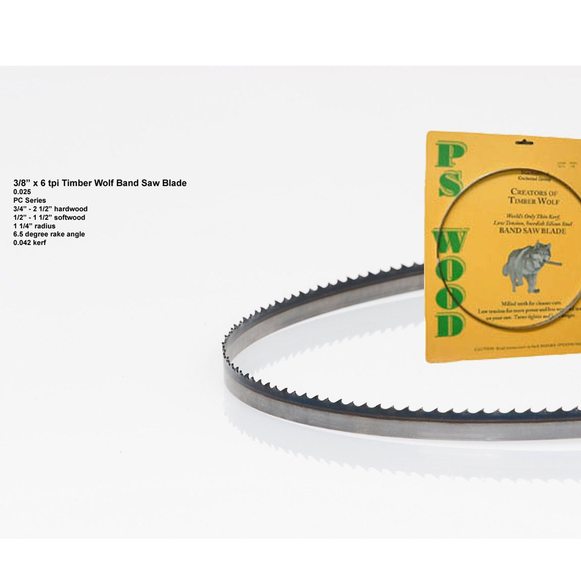 Bandsaw  Blade - 105" x 3/8" x 6 TPI , Postive Claw alt 0