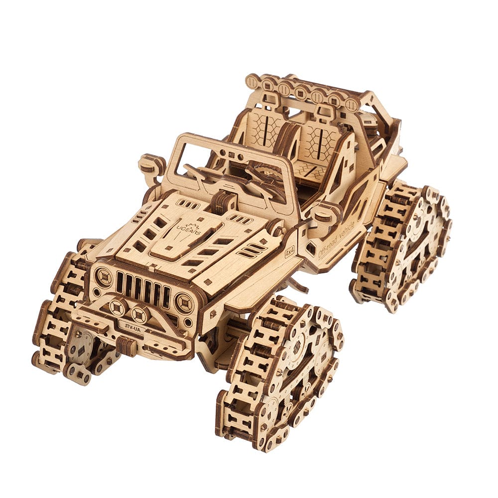 Tracked Off-Road Vehicle Wooden Craft Kit