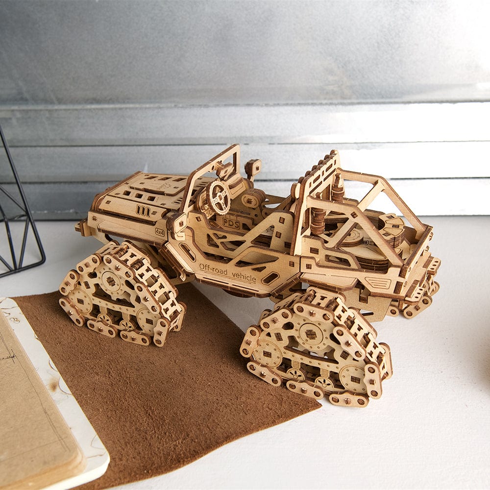 Tracked Off-Road Vehicle Wooden Craft Kit