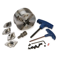 Z4 4-Jaw Lathe Chuck - Direct Thread - 1-1/4" x 8 TPI