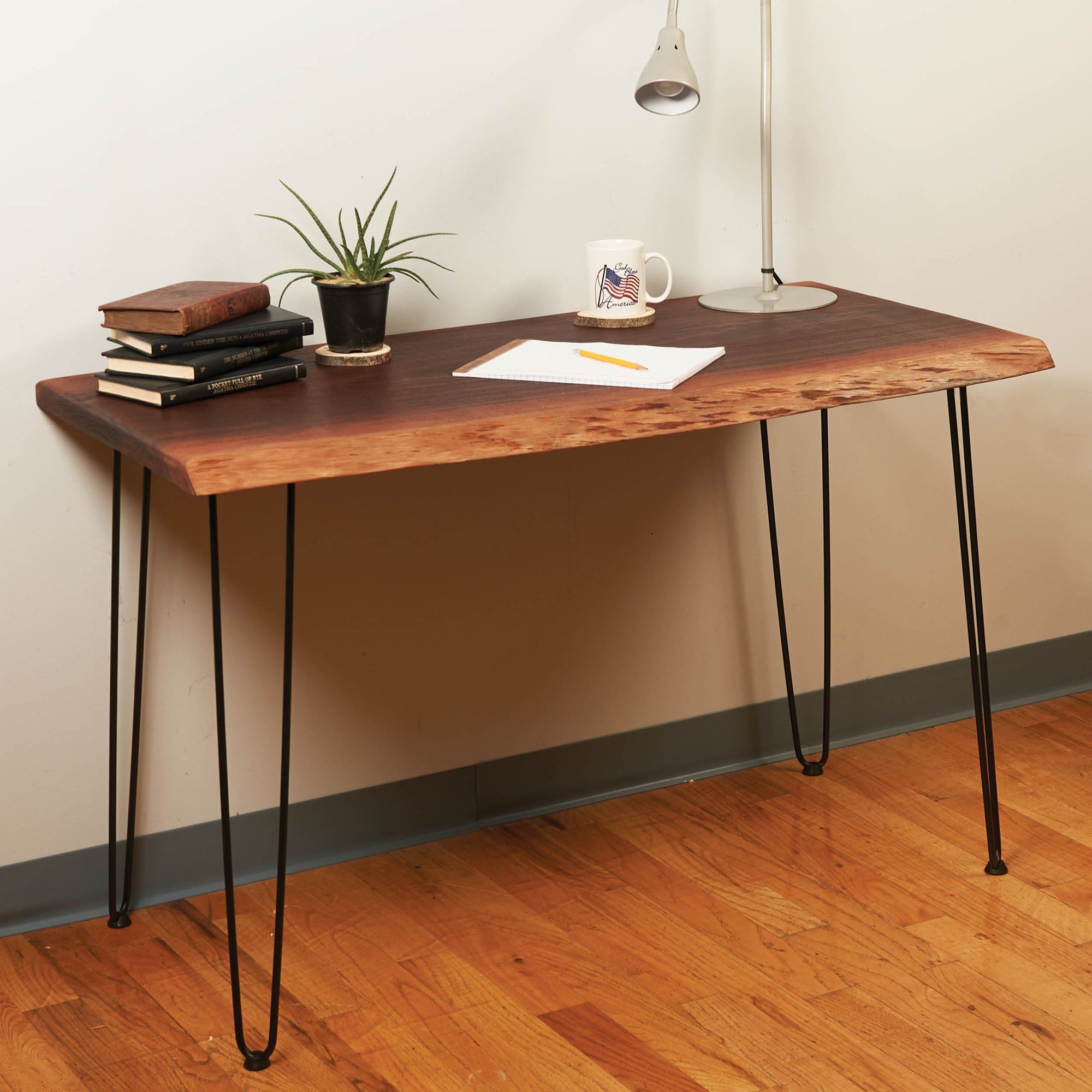 2-Wire Hairpin Leg - 28" - Black - 4 Piece