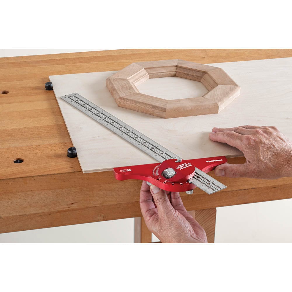 in-DEXABLE Protractor with Rack-It