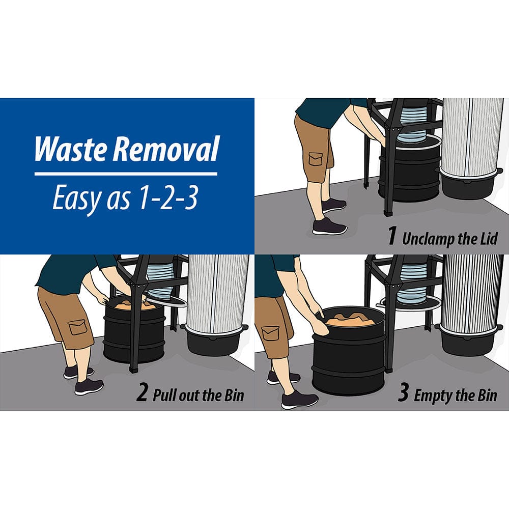 3HP V-System 3000 with SMART Boost, 55 Gallon Drum, and Stand