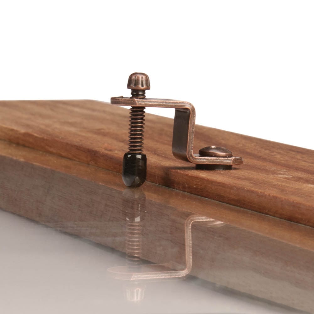 Glass Retainers with Thumbscrew for 1/4" Glass Panels - 10 Pack