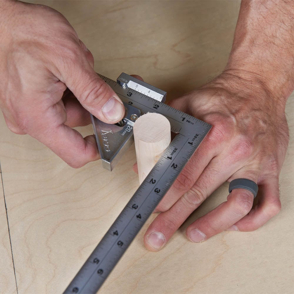 Wide Carpenter's Square with Hard Chrome Finish and Metal Stopper - 20" x 10"