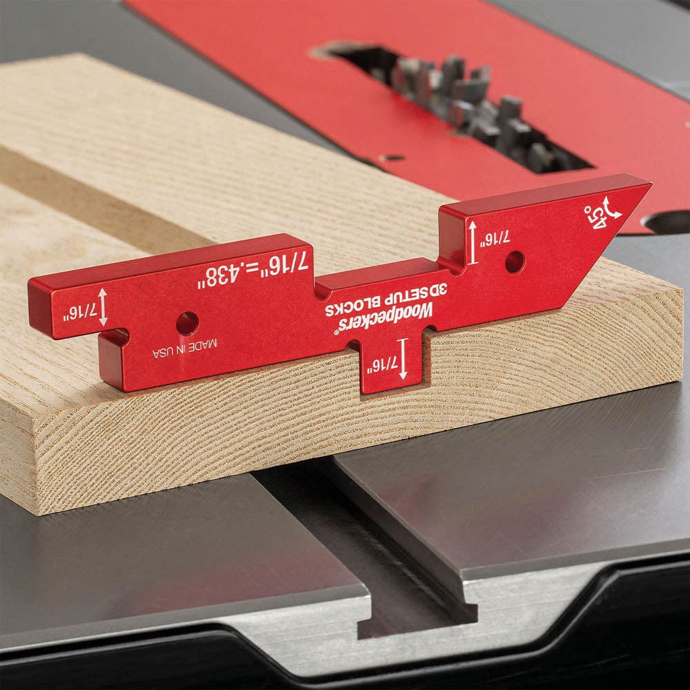 3D Setup Blocks with Rack-It - 7 Piece Set