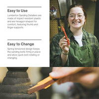 Sanding Detailer Replacement Belts - 180 Grit - 1/4" - 10 Pack