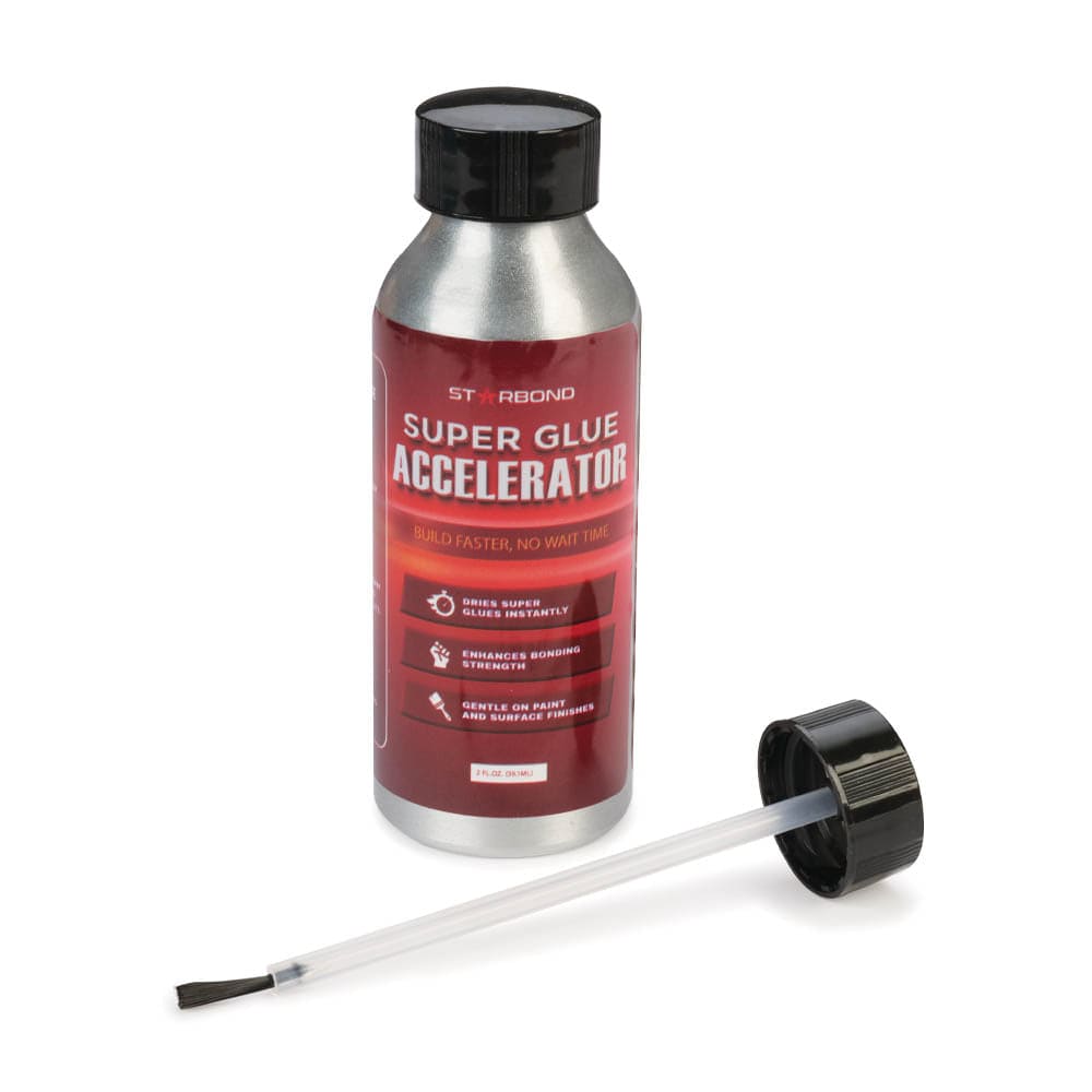 Brush-On Super Glue Accelerator - CA Glue Activator - 2 oz