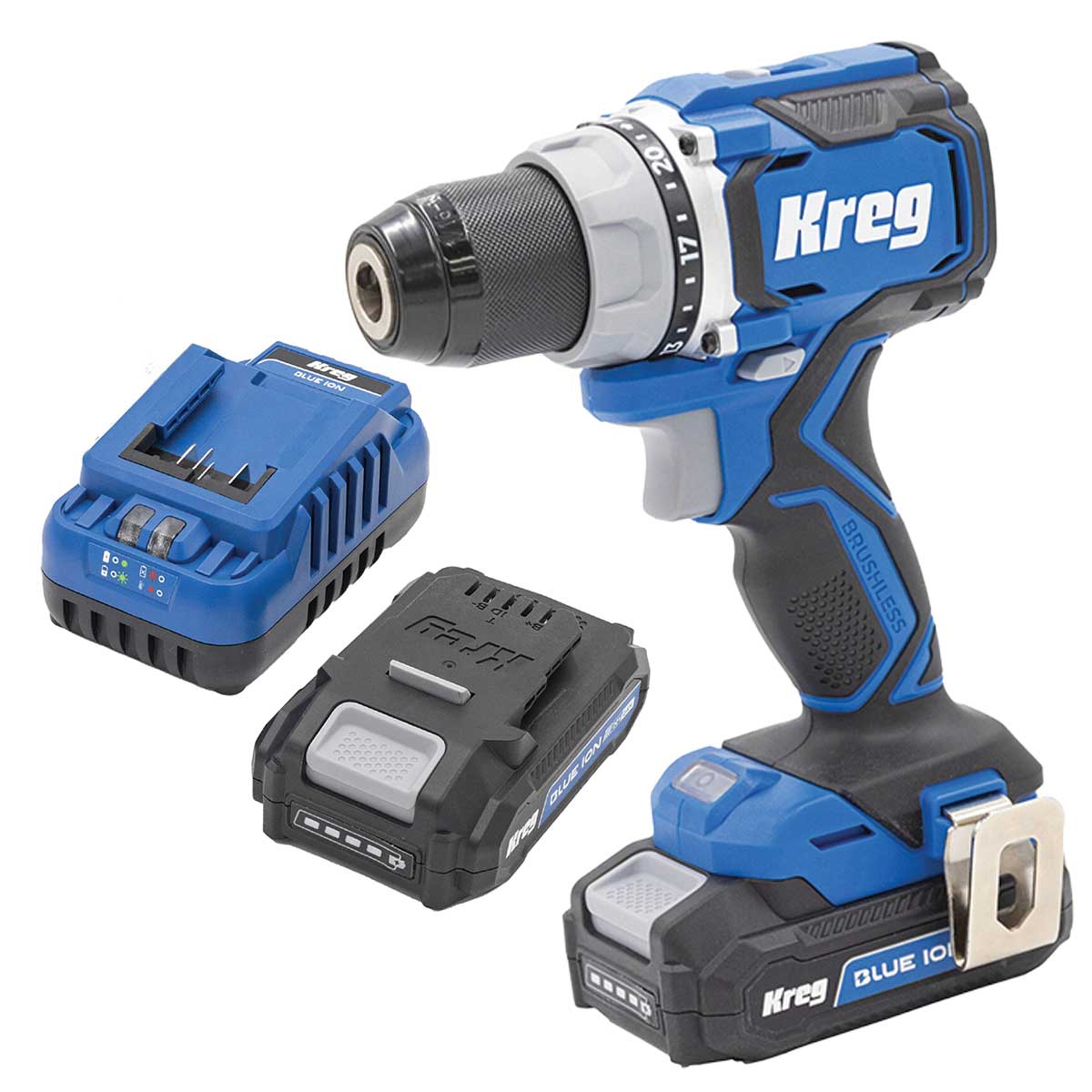 Ionic Drive Power Drill - 20V with 2AH Battery and Charger Kit