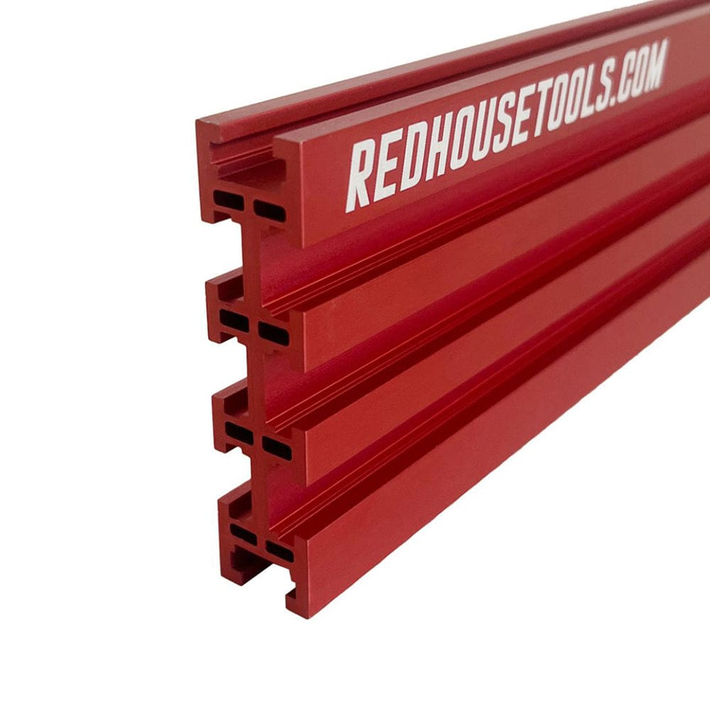 24" Universal Aluminum Woodworking Multi-Track- Red- 1 Piece