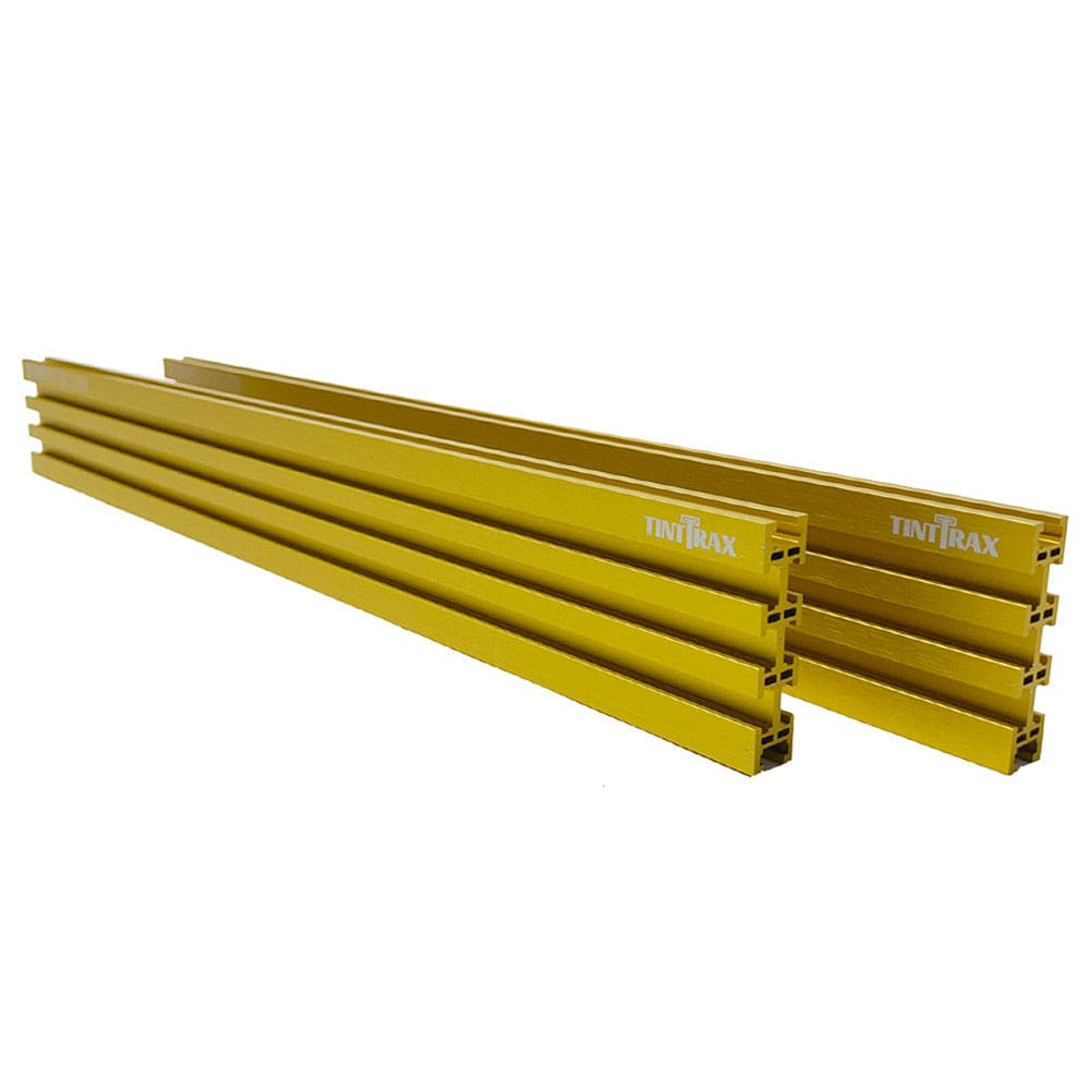 36" Universal Aluminum Woodworking Multi-Track- Yellow- 2 Piece