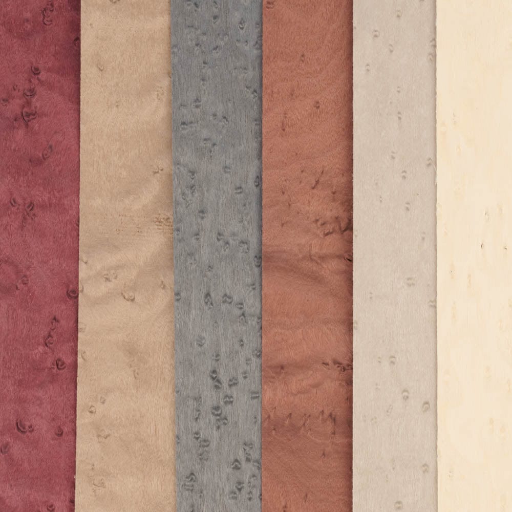 Dyed Birdseye Mixed Veneer Pack - 4-1/2" to 7-1/2" Width - 3 Square Foot Pack