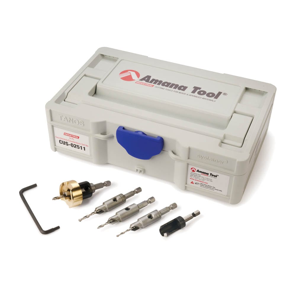 Countersink/Counterbore Set in Mini Systainer - 9 Piece