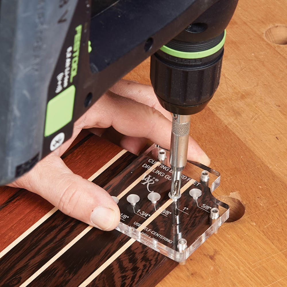 Cutting Board Feet Drill Guide