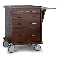 5-Drawer Large Roller Cabinet - Dark Oak