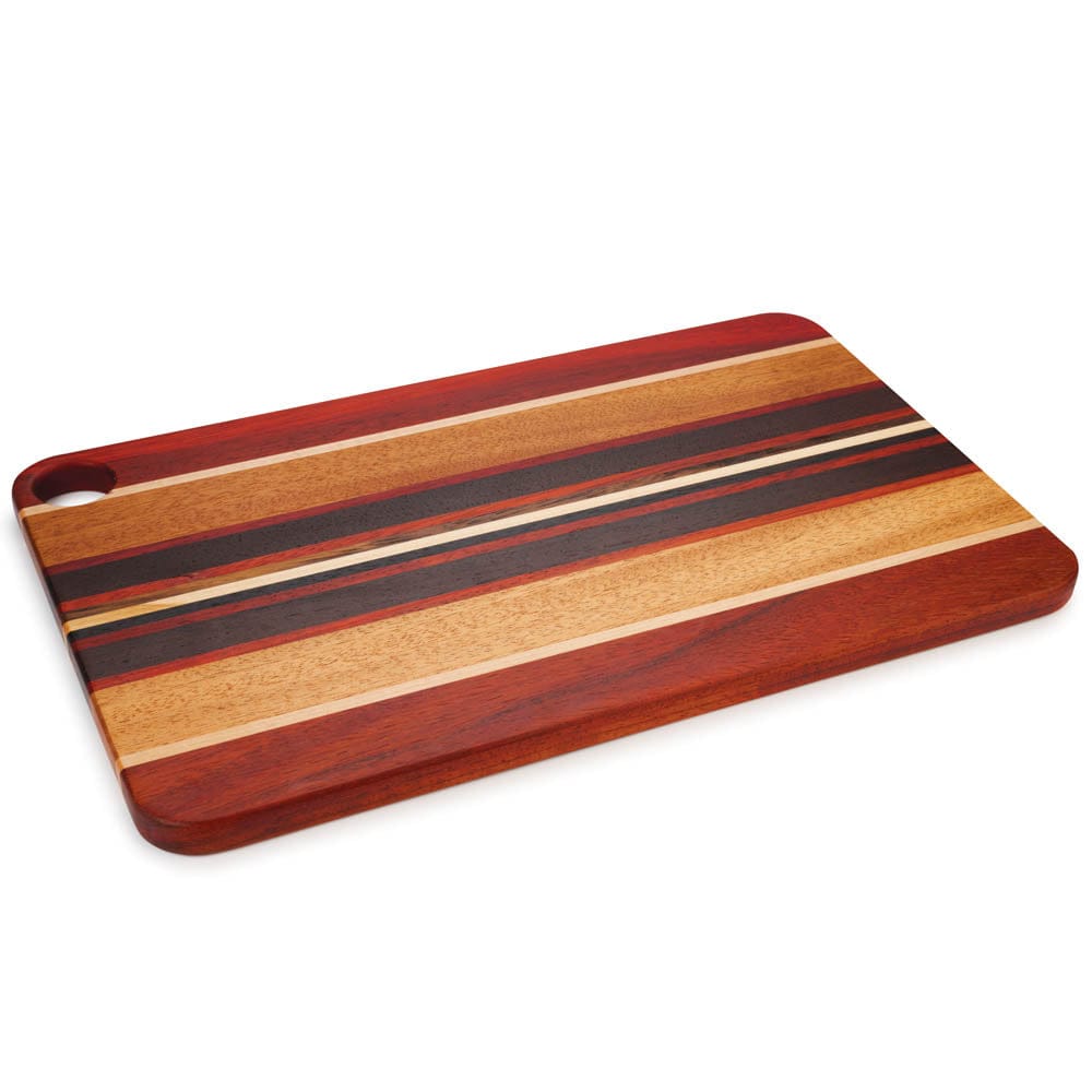 On The Rocks Cutting Board Kit - - 3/4" x 9-3/4" x 16" - African Padauk, African Mahogany, Wenge, Maple