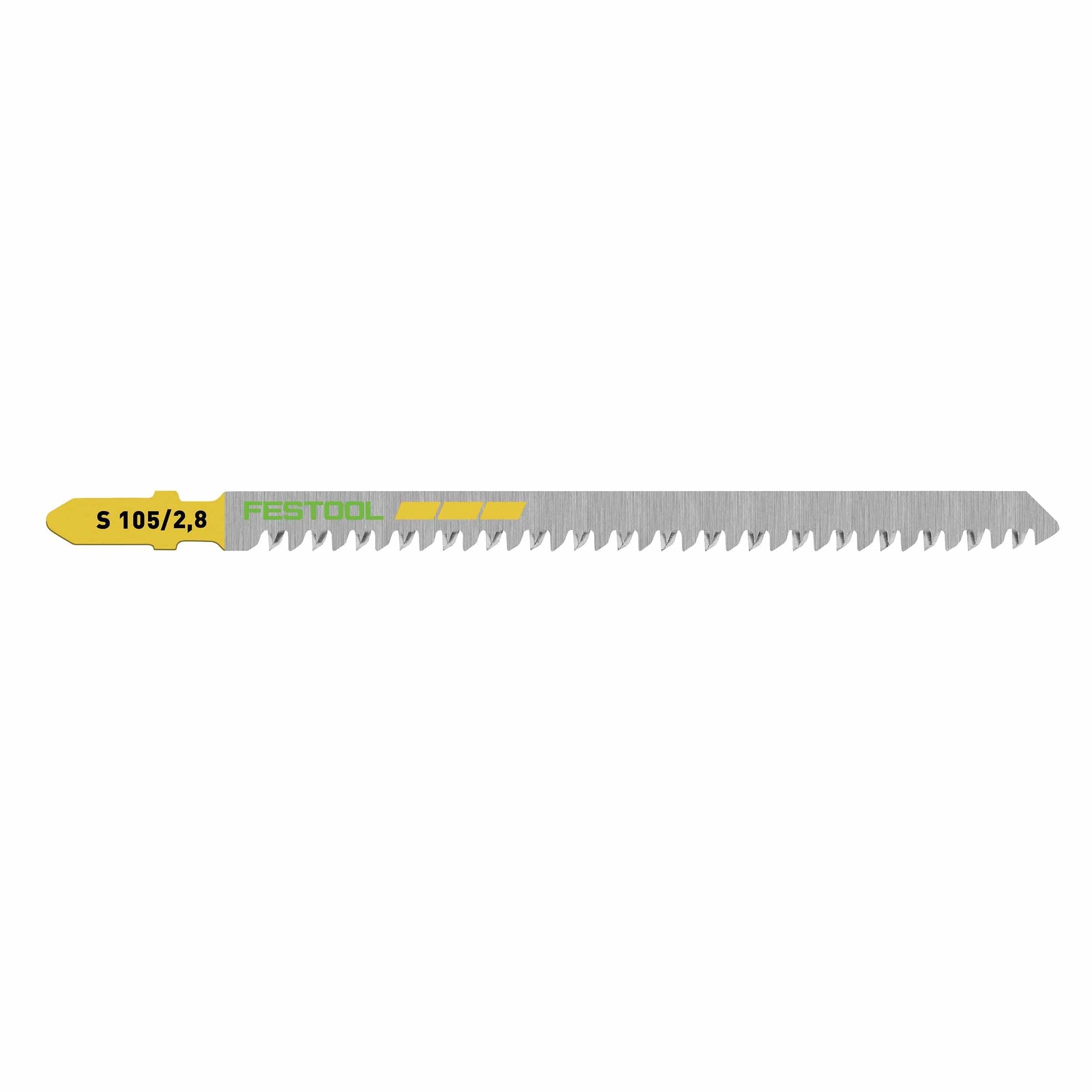 Straight Cut Wood Jigsaw Blade, 105mm L, 2.8 pitch, 5 pack alt 0