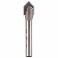1501 V Groove Router Bit 1/4" SH 3/8" D X 3/16" P X 1-7/8" OL
