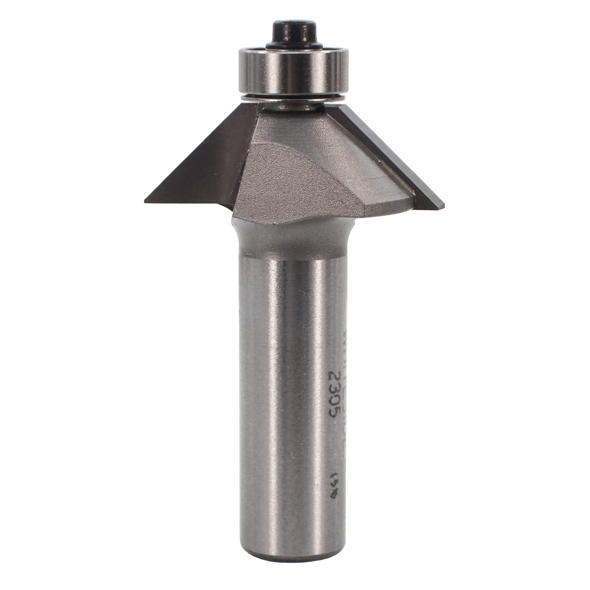 2305 Chamfer Router Bit 1/2" SH 5/8" CL X 7/16" CH 2-1/4" OL alt 0