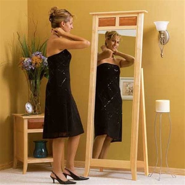 Woodworking Project Paper Plan to Build Maple & Cherry Cheval Mirror alt 0
