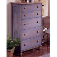 Woodworking Project Paper Plan to Build Country-Fresh 5-Drawer Dresser alt 0