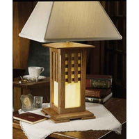 Woodworking Project Paper Plan to Build Arts and Crafts Lamp alt 0