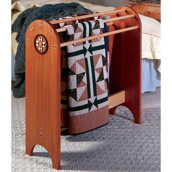 Woodworking Project Paper Plan to Build Shaker Quilt Stand alt 0