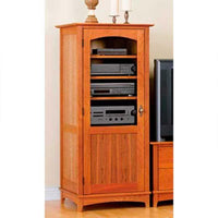 Downloadable Woodworking Project Plan to Build Entertainment Center Tower Cabinet alt 0