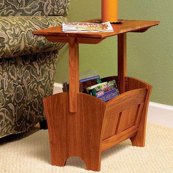 Woodworking Project Paper Plan to Build Magazine Rack/Table alt 0