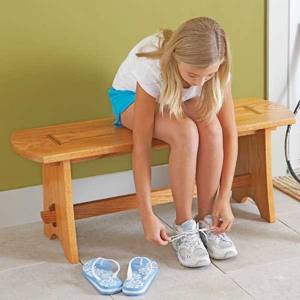 Woodworking Project Paper Plan to Build Wedge-Tenon Bench alt 0