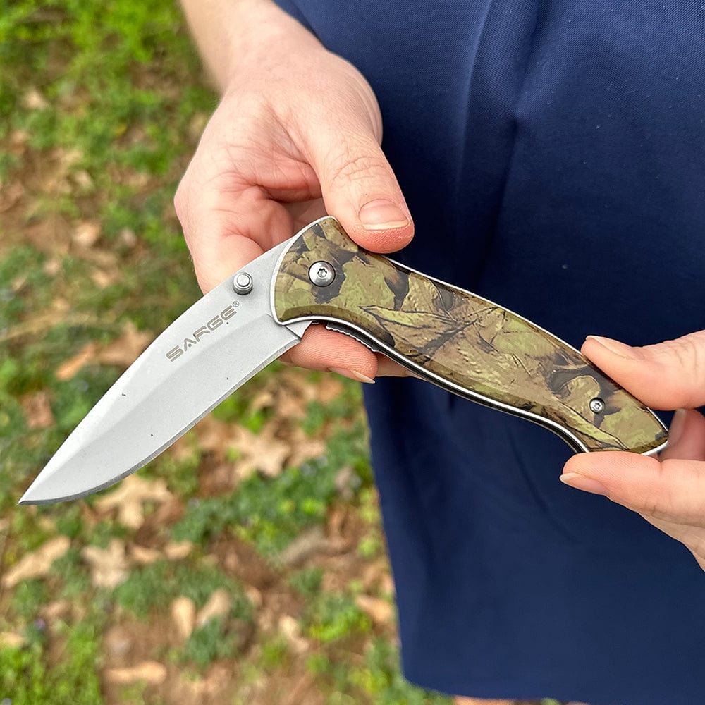 Timber - Camo Folder Pocket Knife