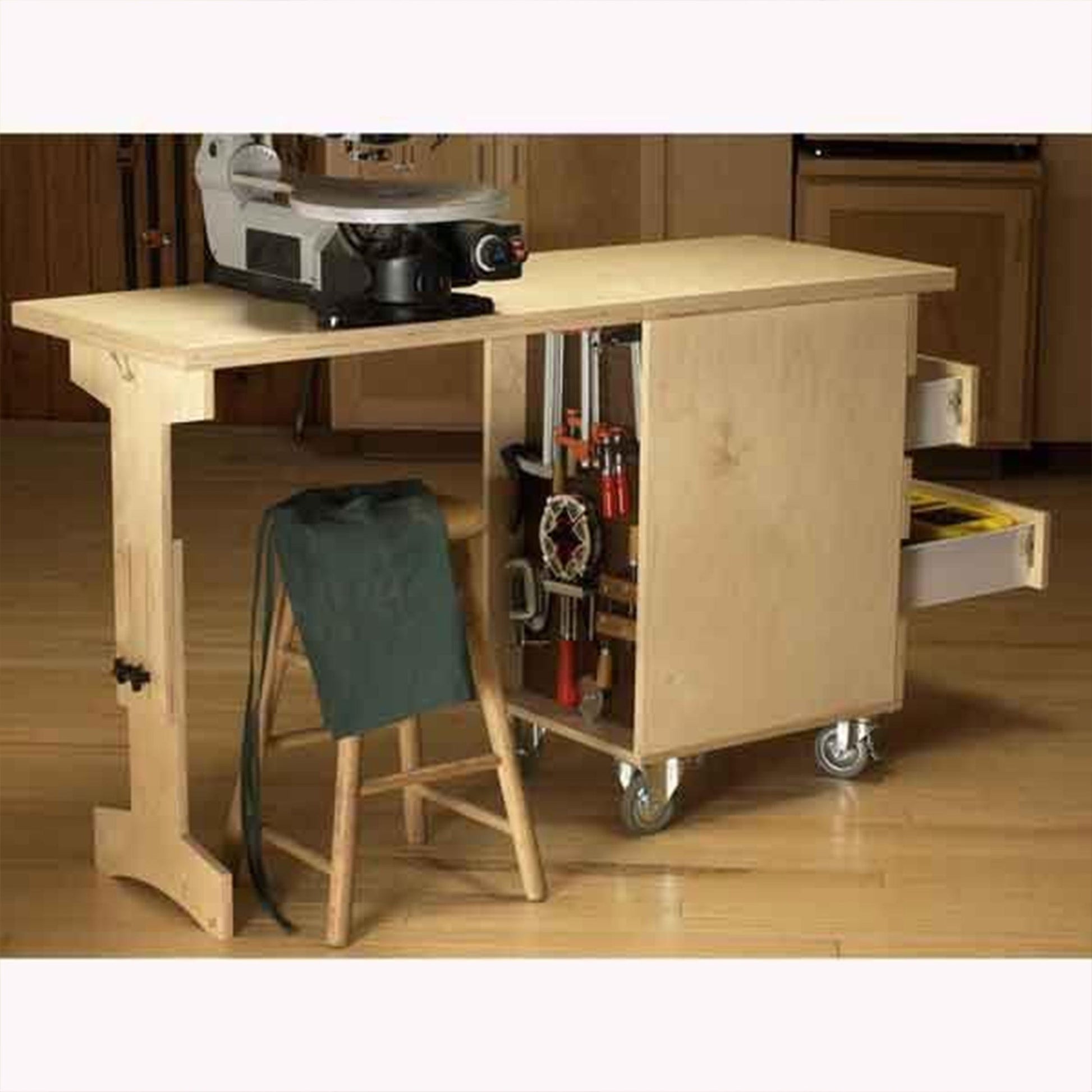 Downloadable Woodworking Project Plan to Build Shop Cart/Workbench alt 0