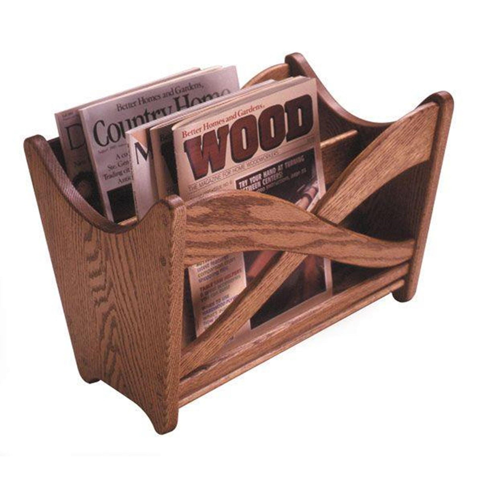 Downloadable Woodworking Project Plan to Build Magazine Rack alt 0