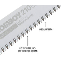 GOMBOY Replacement Blade, 210mm, Medium Teeth