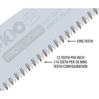 F-180 Replacement Blade, 180mm, Fine Teeth